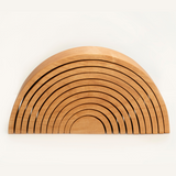Wooden Rainbow Stacking Tunnel (Large)