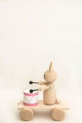 Bunny with Drums Wooden toy