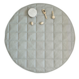 Quilted Vegan Leather Playmat - Stone